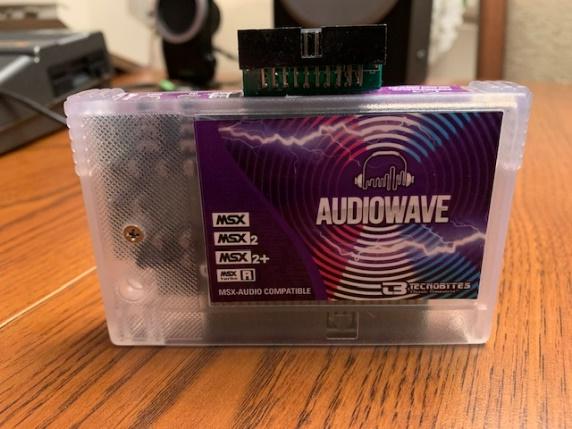 Kartridż MSX „Audiowave” w plastikowym pudełku