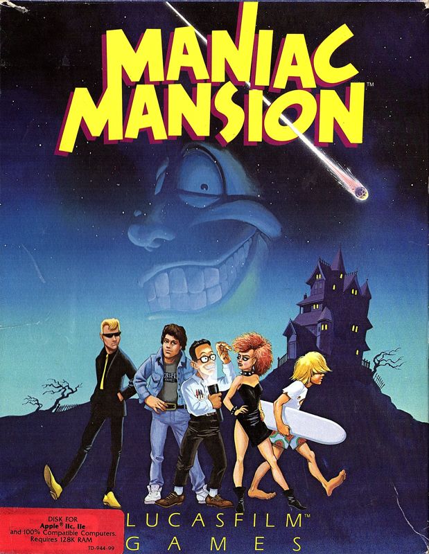 Gry z dzieciństwa kustoszamana, czyli w co mały Aruś grał na swoich komputerach. Maniac Mansion.